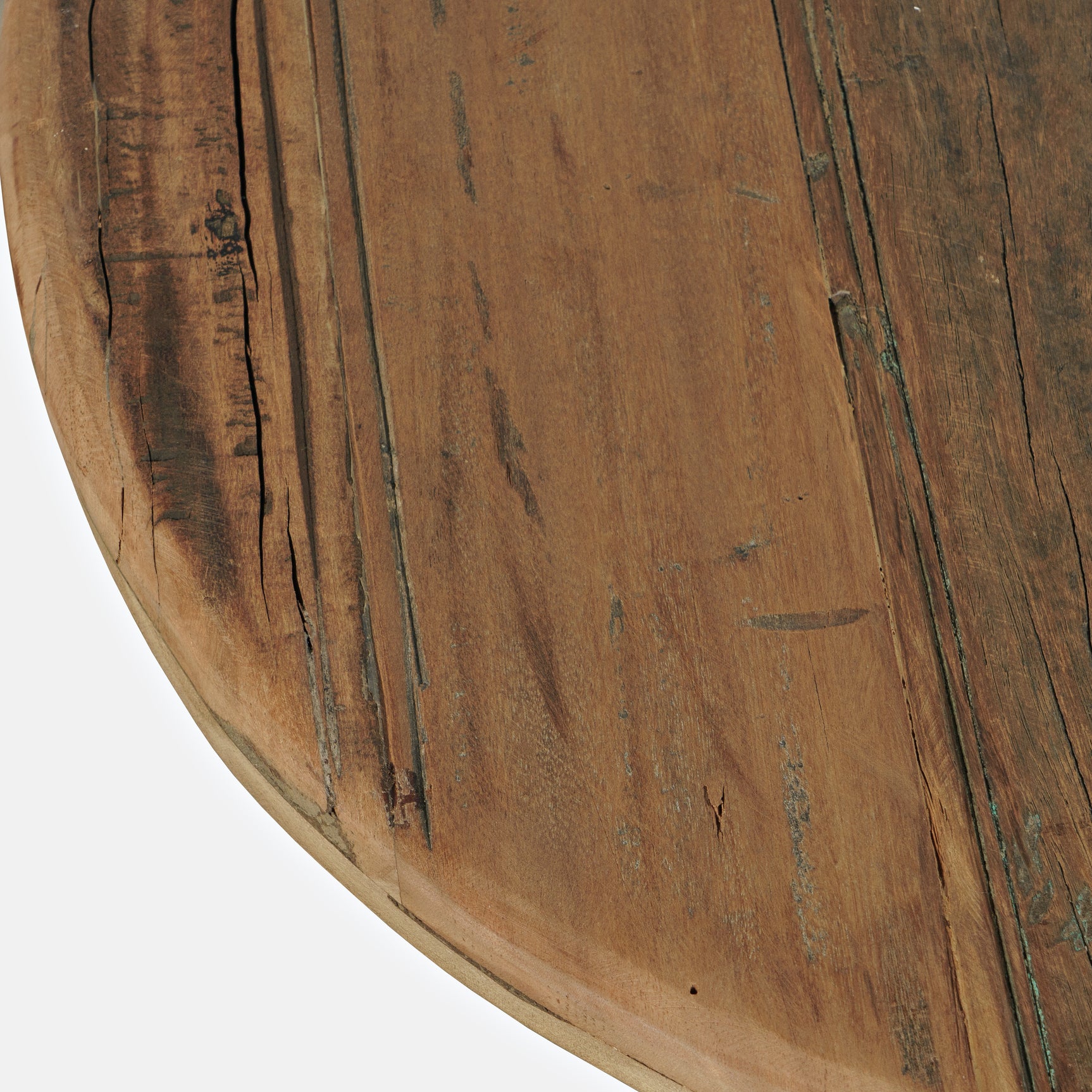Reclamation Rustic Brown Round End Table