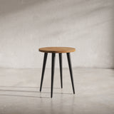 Prelude Suede Round End Table