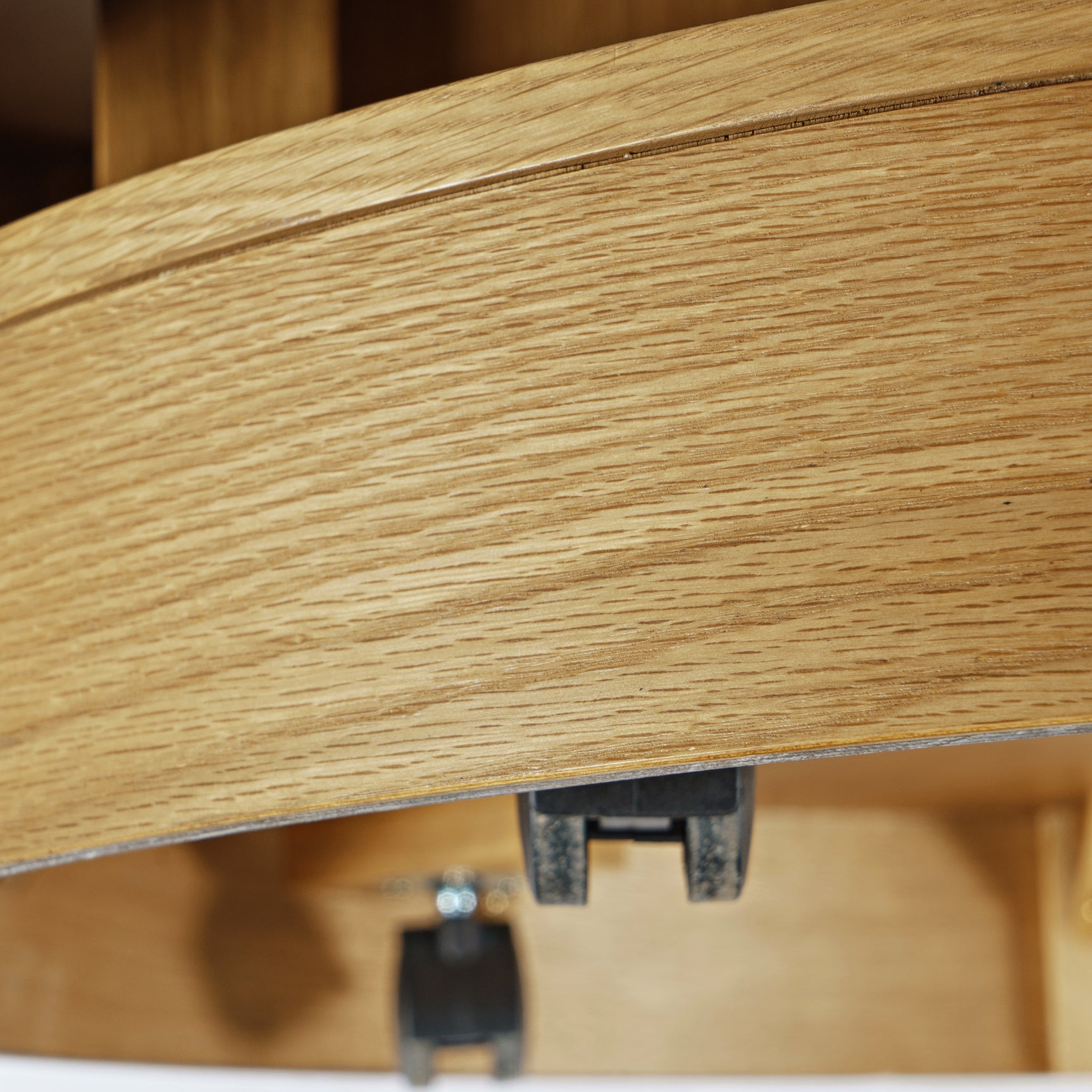 Brix Natural Round Cocktail Table w/Casters