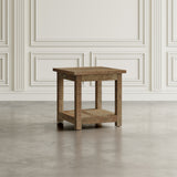 Reclamation Rustic Brown Square End Table