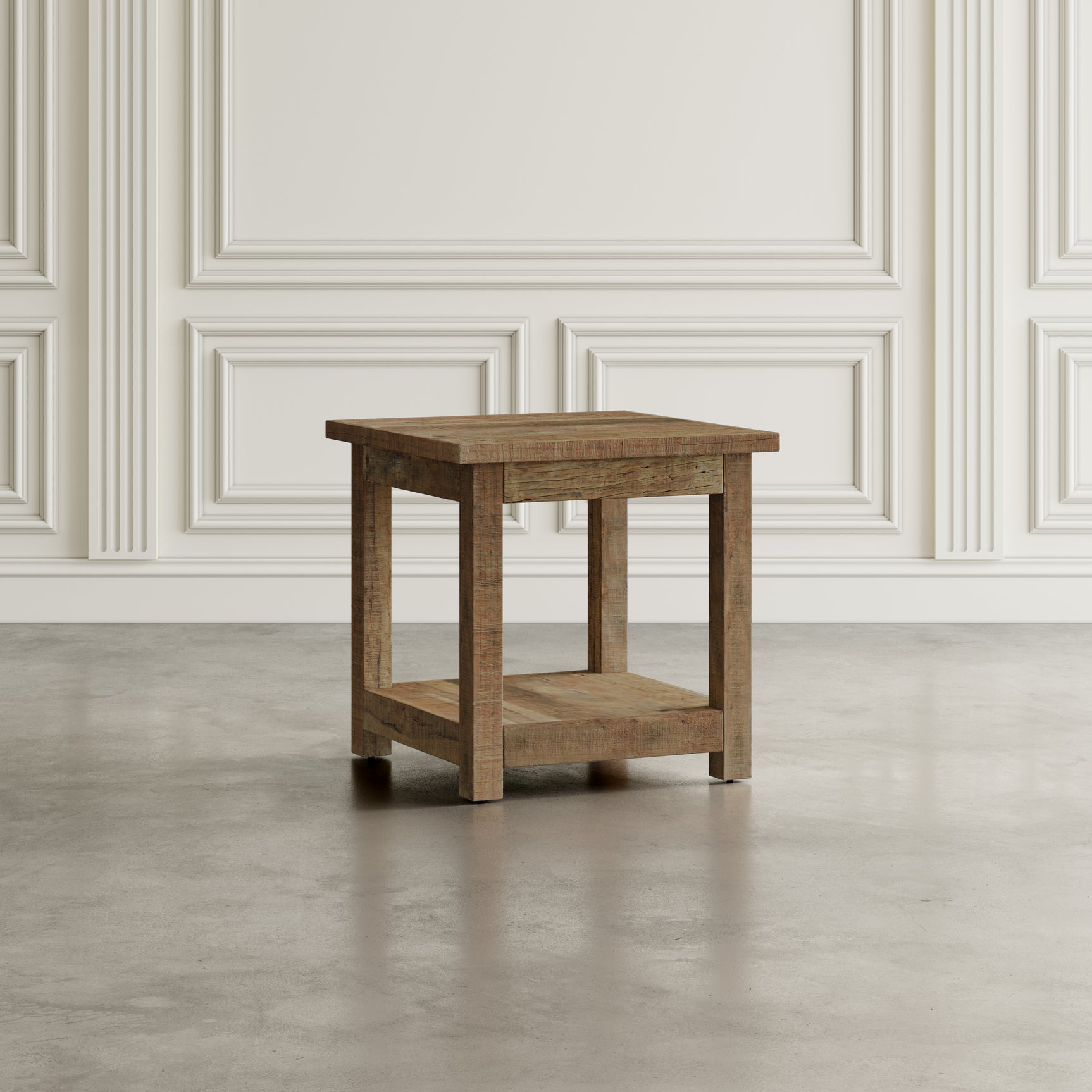 Reclamation Rustic Brown Square End Table