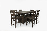 Madison County Barnwood High/Low Dining Table w/ 6 Stools