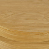 Brix Natural Round Cocktail Table w/Casters