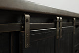 Madison County Vintage Black 60 Barn Door Server
