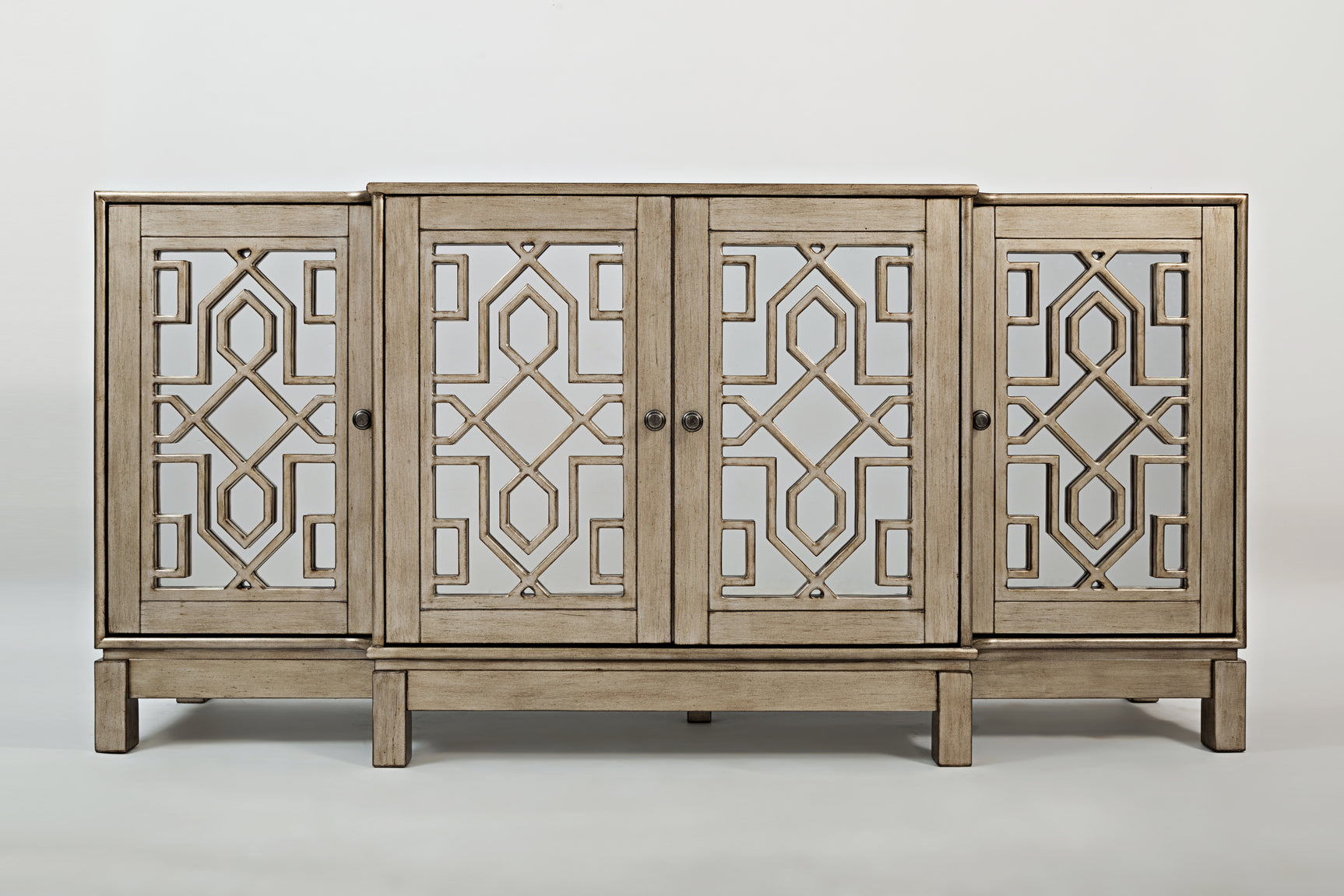 Casa Bella Vintage Silver 70 Mirrored Console