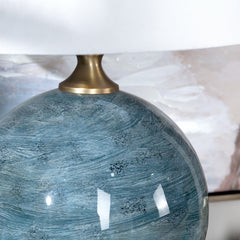 Downs Teal Table Lamp - Ornate Home