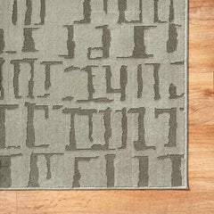 Dragan Green Modern Washable Area Rug - Ornate Home