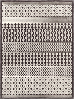 Drago Black Trellis Washable Rug - Clearance - Ornate Home