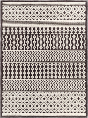 Drago Black Trellis Washable Rug - Clearance - Ornate Home