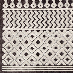 Drago Black Trellis Washable Rug - Clearance - Ornate Home