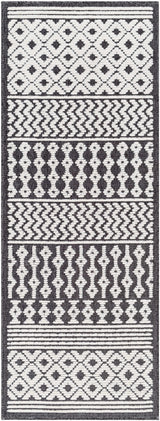 Drago Black Trellis Washable Rug - Clearance - Ornate Home