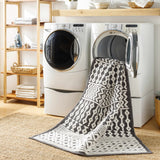 Drago Black Trellis Washable Rug - Clearance - Ornate Home