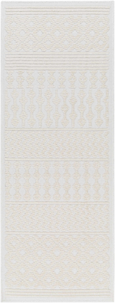 Drago White Washable Area Rug - Ornate Home