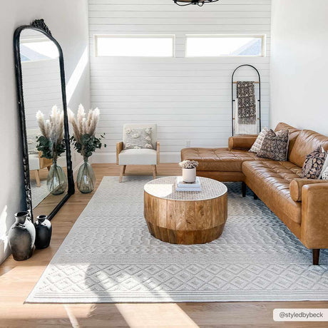 Drago White Washable Area Rug - Ornate Home