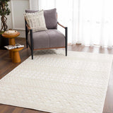 Drago White Washable Area Rug - Ornate Home