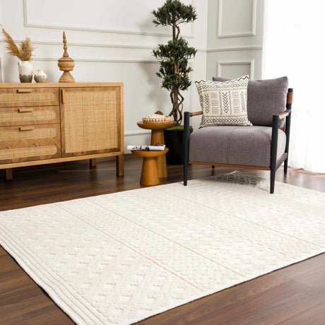 Drago White Washable Area Rug - Ornate Home