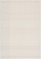 Drago White Washable Area Rug - Ornate Home