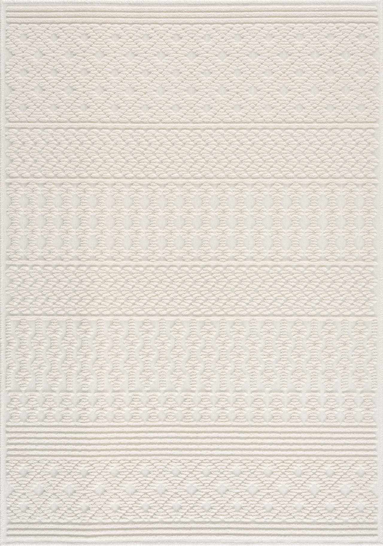 Drago White Washable Area Rug - Ornate Home