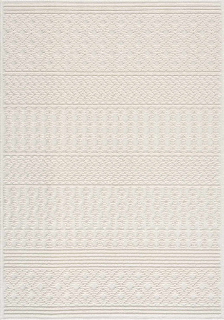 Drago White Washable Area Rug - Ornate Home