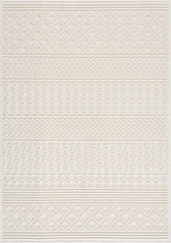 Drago White Washable Area Rug - Ornate Home