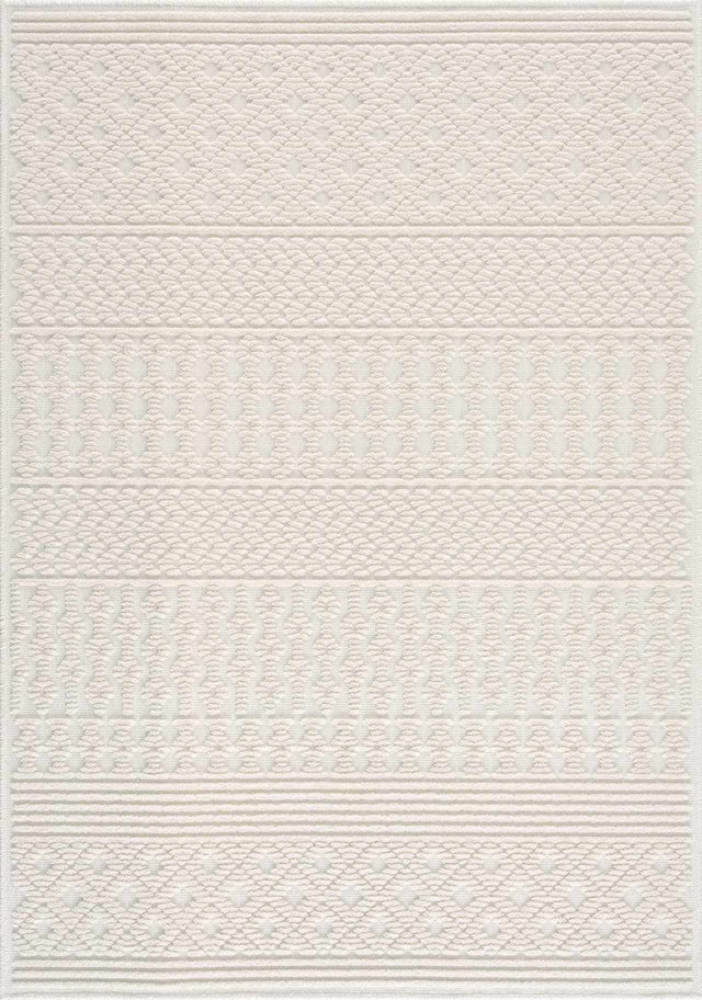 Drago White Washable Area Rug - Ornate Home