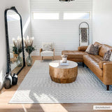 Drago White Washable Area Rug - Ornate Home