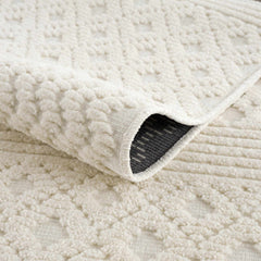 Drago White Washable Area Rug - Ornate Home