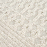 Drago White Washable Area Rug - Ornate Home