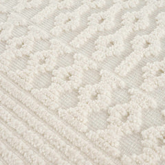 Drago White Washable Area Rug - Ornate Home
