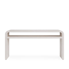 Drake Ash Wood Console Table in Sugar - Ornate Home