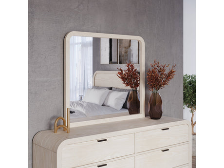 Drake Beveled Glass Wall or Dresser Mirror in Sugar - Ornate Home