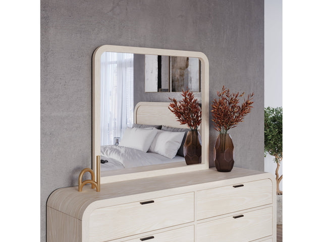 Drake Beveled Glass Wall or Dresser Mirror in Sugar - Ornate Home