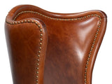 Drake Brown Distilled Leather Chair - Ornate Home