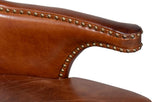 Drake Brown Distilled Leather Chair - Ornate Home