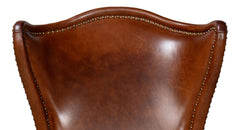 Drake Brown Distilled Leather Chair - Ornate Home
