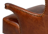 Drake Brown Distilled Leather Chair - Ornate Home