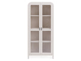 Drake Glass Door Wooden Bookcase in Sugar - Ornate Home
