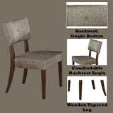 Drake Gray Fabric & Espresso Side Chair - Ornate Home