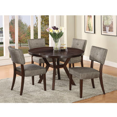 Drake Gray Fabric & Espresso Side Chair - Ornate Home