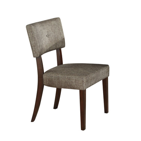 Drake Gray Fabric & Espresso Side Chair - Ornate Home