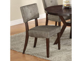 Drake Gray Fabric & Espresso Side Chair - Ornate Home