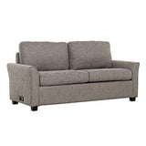 Drake Gray Linen Fold-out Full Sleeper Sofa - Ornate Home