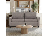 Drake Gray Linen Fold-out Full Sleeper Sofa - Ornate Home