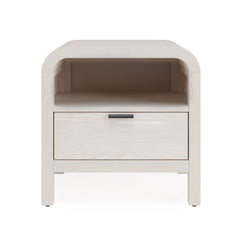 Drake One Drawer One Shelf USB-Charging Nightstand in Sugar - Ornate Home