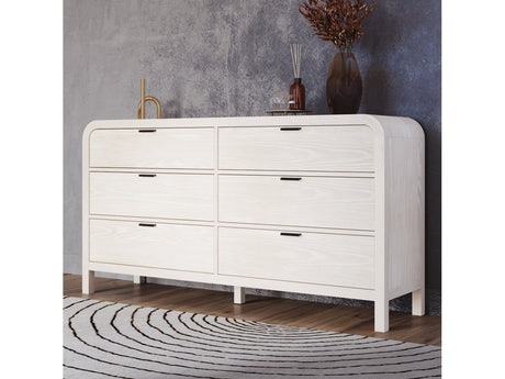 Drake Six Drawer Dresser in Sugar - Ornate Home