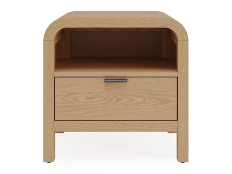 Drake Timber One Drawer Nightstand W/USB - Ornate Home