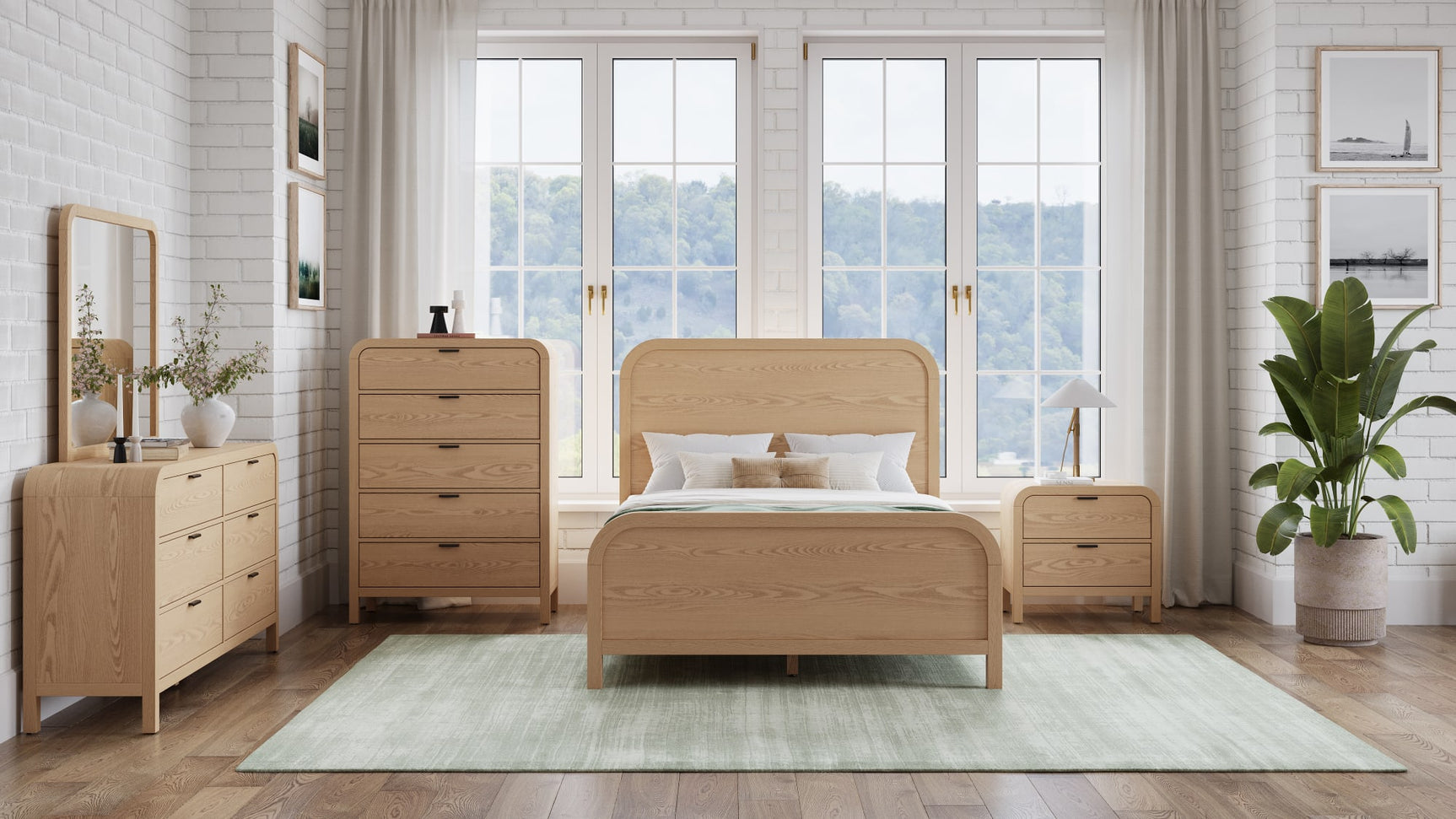 Drake Timber Queen Bed - Ornate Home