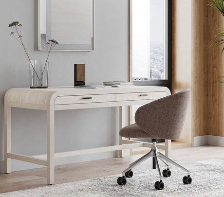 Drake Two Drawer Writing Desk in Sugar - Ornate Home