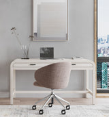 Drake Two Drawer Writing Desk in Sugar - Ornate Home