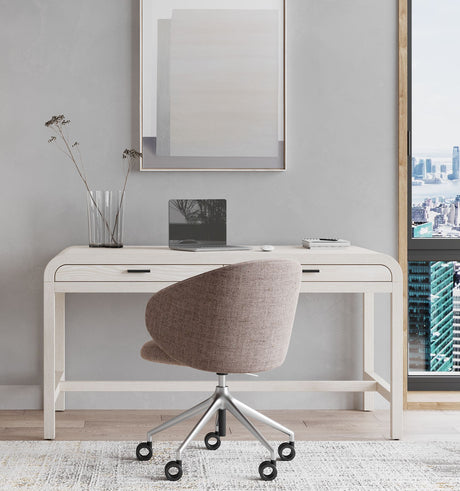 Drake Two Drawer Writing Desk in Sugar - Ornate Home